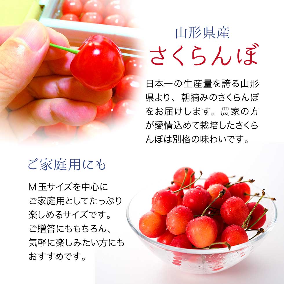 山形県産 さくらんぼ 優品700g バラ詰め（佐藤錦・紅秀峰）｜産地直送